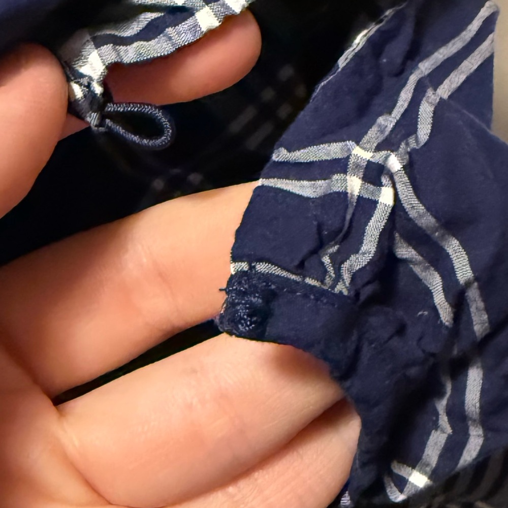 Hill House Blue Plaid Babydoll Mini Dress - Picture 2 of 5